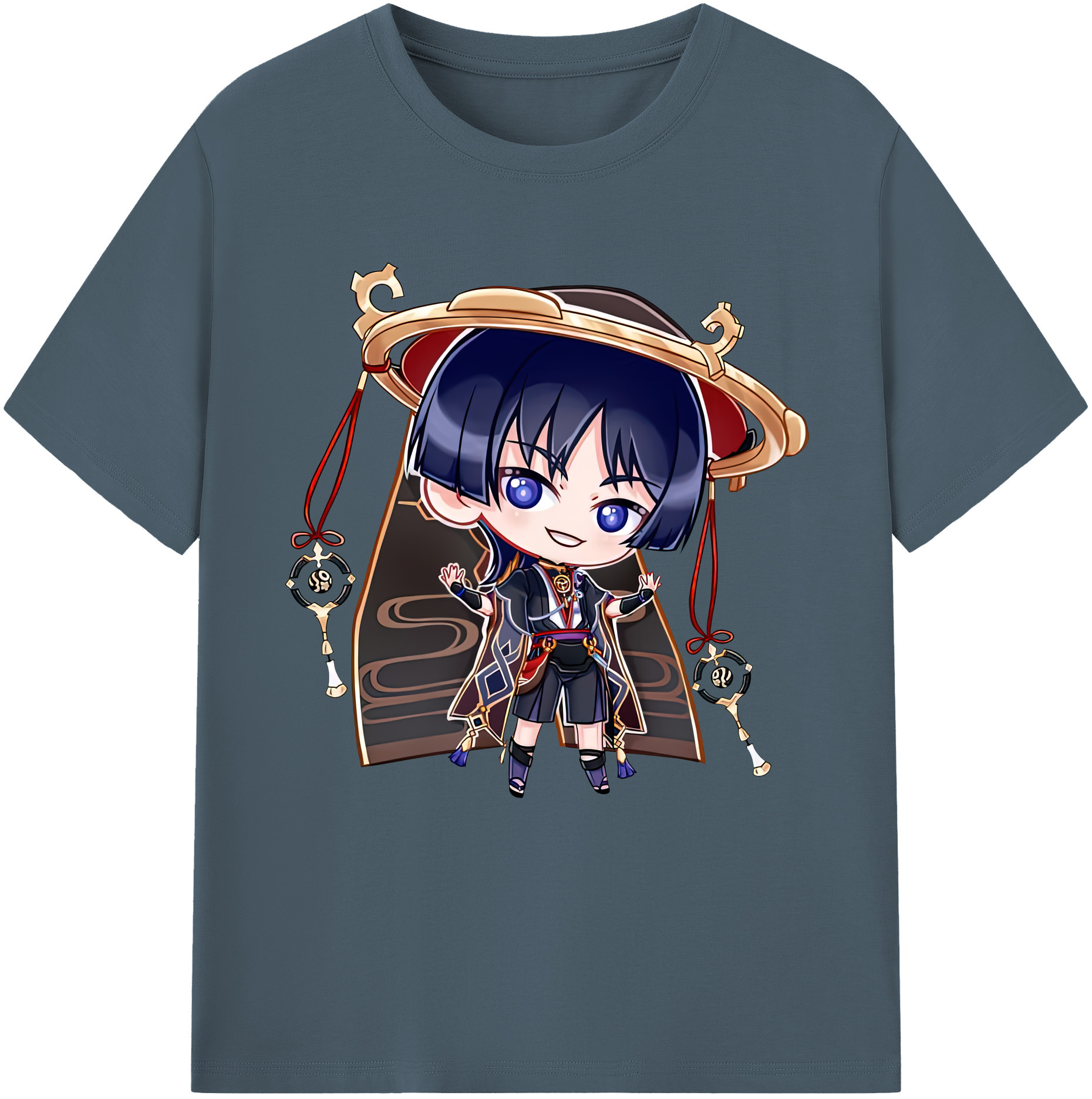 げんし神 さんペい genshin Sanpei 綿100％半袖Tシャツ（フロントプリント）
